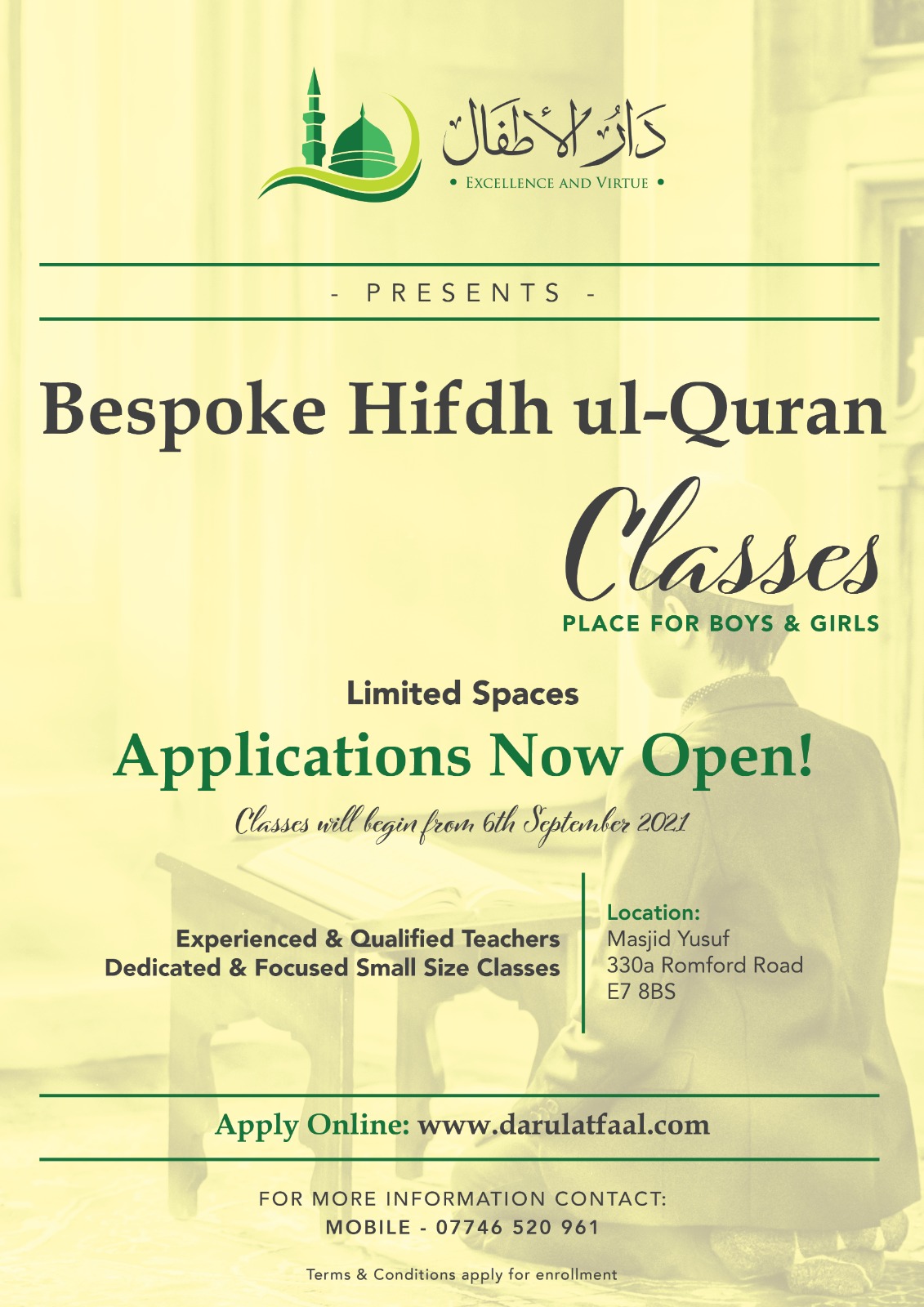 Bespoke Hifdh Class